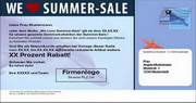 e-pm Mailingaktion - Artikel-Nr. 617476 We love Summer-Sale - Mailing 

Maxikarte Sommer