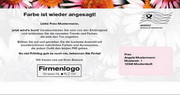 e-pm Mailingaktion - Artikel-Nr. 716177 Wir bringen Farbe zurck - Mailing 

Maxikarte frühjahr