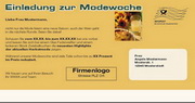e-pm Mailingaktion - Artikel-Nr. 716490 Einladung Modewoche - Mailing Maxikarte Herbst