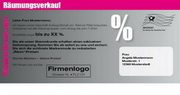 e-pm Mailingaktion - Artikel-Nr. 716559 Hammerharte Preise - Mailing Maxikarte Räumungsverkauf