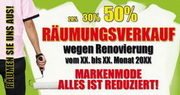 e-pm Mailingaktion - Artikel-Nr. 716561 Räumungsverkauf - Mailing Maxikarte für Dialogpost