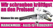 e-pm Mailingaktion - Artikel-Nr. 716563 Wir schrauben - Mailing Maxikarte Räumungsverkauf