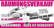 e-pm Mailingaktion - Artikel-Nr. 716564 Räumungsverkauf - Mailing Maxikarte für Dialogpost