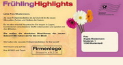 e-pm Mailingaktion - Artikel-Nr. 716575 fürhlingshighlights - Mailing 

Maxikarte frühjahr
