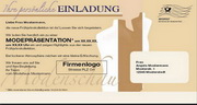 e-pm Mailingaktion - Artikel-Nr. 716637 Einladung Modenschau - Mailing 

Maxikarte frühjahr