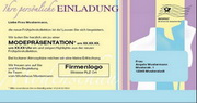 e-pm Mailingaktion - Artikel-Nr. 716638 Einladung Modenschau - Mailing 

Maxikarte frühjahr