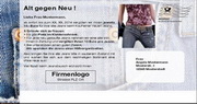 e-pm Mailingaktion - Artikel-Nr. 716668 Grosse Jeansaktion - Mailing Maxikarte Hosenaktion