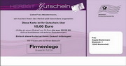 e-pm Mailingaktion - Artikel-Nr. 716839 Herbst Gutschein - Mailing Maxikarte Herbst
