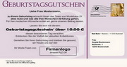 e-pm Mailingaktion - Artikel-Nr. 716850 Happy Birthday - Mailing Maxikarte Kundengeburtstag