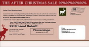 e-pm Mailingaktion - Artikel-Nr. 716894 After Christmas Sale - Mailing Maxikarte Jahresfinale