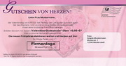 e-pm Mailingaktion - Artikel-Nr. 716923 Gutschein von Herzen - Mailing Maxikarte Muttertag