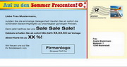 e-pm Mailingaktion - Artikel-Nr. 717094 Sommer Prozente - Mailing Maxikarte 

Sommer