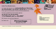 e-pm Mailingaktion - Artikel-Nr. 816007 Prozent auf alles - Mailing individuelle Maxikarte Herbst