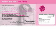 e-pm Mailingaktion - Artikel-Nr. 816021 Jubilum - Mailing individuelle Maxikarte fr Dialogpost