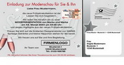 e-pm Mailingaktion - Artikel-Nr. 816047 Modenschau - Mailing individuelle 

Maxikarte frühjahr
