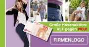 e-pm Mailingaktion - Artikel-Nr. 816048 Alt gegen Neu - Mailing individuelle Maxikarte Hosenaktion