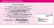 e-pm Mailingaktion - Artikel-Nr. 816051 Räumungsverkauf - Mailing individuelle Maxikarte für Dialogpost