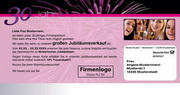 e-pm Mailingaktion - Artikel-Nr. 816059 Jubilumsverkauf - Mailing individuelle Maxikarte Jubilum