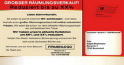 e-pm Mailingaktion - Artikel-Nr. 816114 Räumungsverkauf - Mailing individuelle Maxikarte für Dialogpost