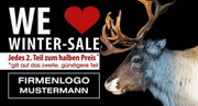 e-pm Mailingaktion - Artikel-Nr. 817329 We love Winter-Sale - Mailing individuelle Maxikarte Winter