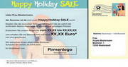 e-pm Mailingaktion - Artikel-Nr. 817337 Happy Holiday Sale - Mailing 

individuelle Maxikarte Sommer