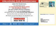 e-pm Mailingaktion - Artikel-Nr. 817350 Einladung Modenschau - Mailing 

individuelle Maxikarte frühjahr