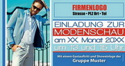 e-pm Mailingaktion - Artikel-Nr. 817350 Einladung Modenschau - 

Mailing individuelle Maxikarte frühjahr